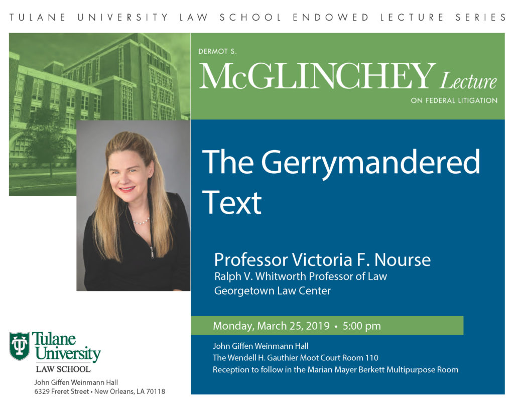 2019 Tulane McGlinchey Lecture